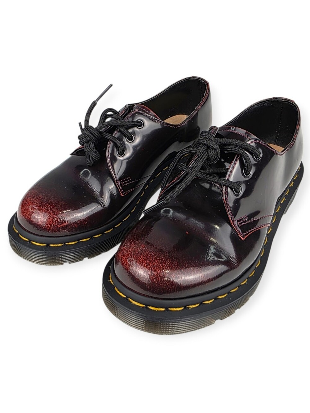 DR. MARTENS 26309  LEATHER OXFORD WOMENS US 6 Cherry SHOES EUC Beautiful